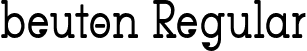 beuton Regular font | beuton.otf