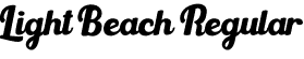 Light Beach Regular font | LightBeach.otf