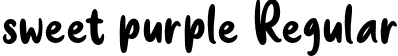 sweet purple Regular font | sweet purple.otf