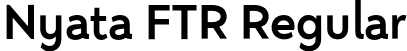 Nyata FTR Regular font | NyataFtrRegular-eZ1Vp.otf