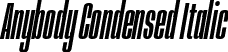 Anybody Condensed Italic font | Anybody-CondensedItalic.ttf