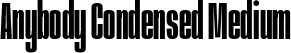 Anybody Condensed Medium font | Anybody-CondensedMedium.otf
