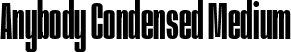 Anybody Condensed Medium font | Anybody-CondensedMedium.ttf