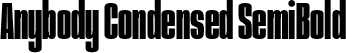 Anybody Condensed SemiBold font | Anybody-CondensedSemiBold.otf