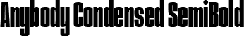 Anybody Condensed SemiBold font | Anybody-CondensedSemiBold.ttf