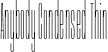 Anybody Condensed Thin font | Anybody-CondensedThin.ttf