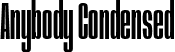 Anybody Condensed font | Anybody-Condensed.ttf