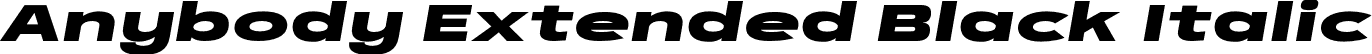 Anybody Extended Black Italic font | Anybody-ExtendedBlackItalic.otf