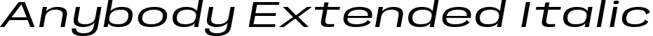 Anybody Extended Italic font | Anybody-ExtendedItalic.ttf