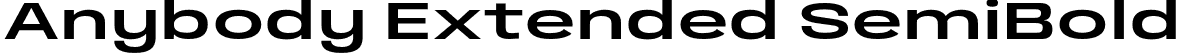 Anybody Extended SemiBold font | Anybody-ExtendedSemiBold.otf