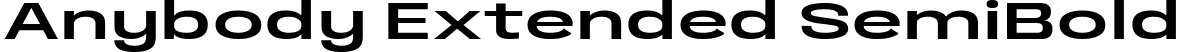 Anybody Extended SemiBold font | Anybody-ExtendedSemiBold.ttf