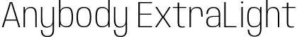 Anybody ExtraLight font | Anybody-ExtraLight.otf