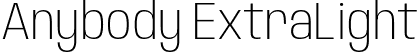 Anybody ExtraLight font | Anybody-ExtraLight.ttf