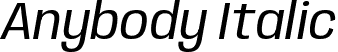 Anybody Italic font | Anybody-Italic.ttf