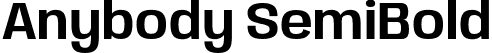 Anybody SemiBold font | Anybody-SemiBold.otf
