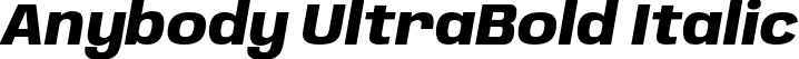 Anybody UltraBold Italic font | Anybody-UltraBoldItalic.otf