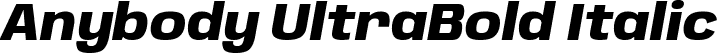 Anybody UltraBold Italic font | Anybody-UltraBoldItalic.ttf