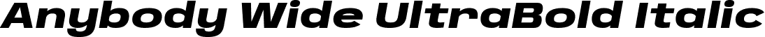 Anybody Wide UltraBold Italic font | Anybody-WideUltraBoldItalic.ttf