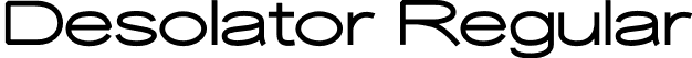 Desolator Regular font | Desolator.otf