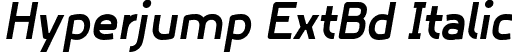 Hyperjump ExtBd Italic font | Hyperjump ExtraBold Oblique.otf