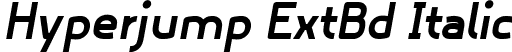 Hyperjump ExtBd Italic font | Hyperjump ExtraBold Oblique.ttf