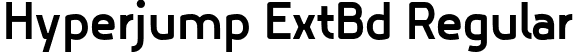 Hyperjump ExtBd Regular font | Hyperjump ExtraBold.otf