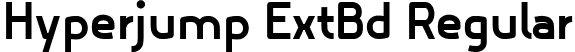 Hyperjump ExtBd Regular font | Hyperjump ExtraBold.ttf