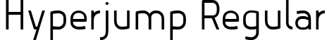 Hyperjump Regular font | Hyperjump Regular.ttf