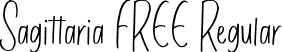 Sagittaria FREE Regular font | SagittariaFree-vmgq4.ttf