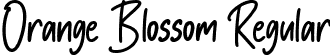 Orange Blossom Regular font | Orange Blossom.ttf