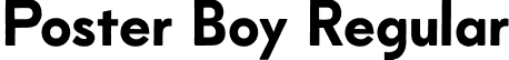 Poster Boy Regular font | PosterBoy.otf