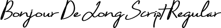 Bonjour De Jong Script Regular font | BonjourDeJongScript.ttf