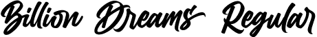 Billion Dreams Regular font | BillionDreams-vmgK9.ttf