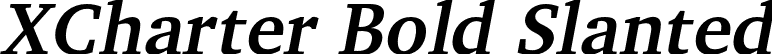 XCharter Bold Slanted font | XCharter-BoldSlanted.otf