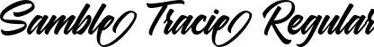 Samble Tracie Regular font | Samble Tracie.ttf