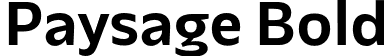 Paysage Bold font | Paysage-Bold.otf