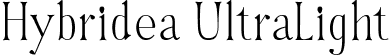 Hybridea UltraLight font | Hybridea-UltraLight.ttf