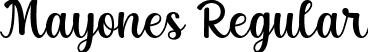 Mayones Regular font | Mayones-RpJy3.ttf