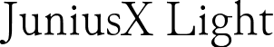 JuniusX Light font | JuniusX-Light.ttf