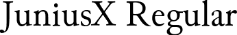 JuniusX Regular font | JuniusX-Regular.ttf