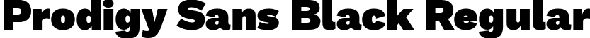 Prodigy Sans Black Regular font | ProdigySans-Black.ttf