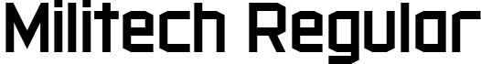 Militech Regular font | militech_r_2019-04-13.otf