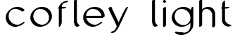 cofley light font | cofley-light.ttf