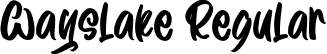 Wayslake Regular font | Wayslake-gx2L1.ttf