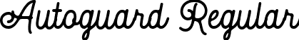 Autoguard Regular font | AutoguardRegular-4BypY.ttf