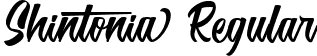 Shintonia Regular font | Shintonia.ttf