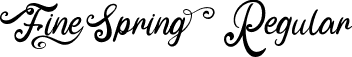 Fine Spring Regular font | FineSpring-p73lv.ttf