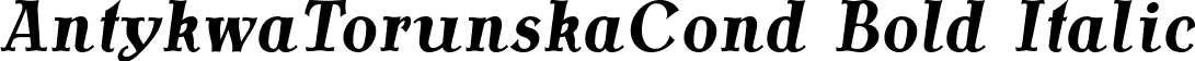 AntykwaTorunskaCond Bold Italic font | AntykwaTorunskaCond-BoldItalic.ttf