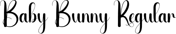 Baby Bunny Regular font | Baby-Bunny.otf