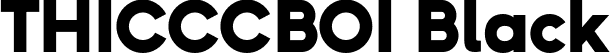 THICCCBOI Black font | THICCCBOI-Black.ttf